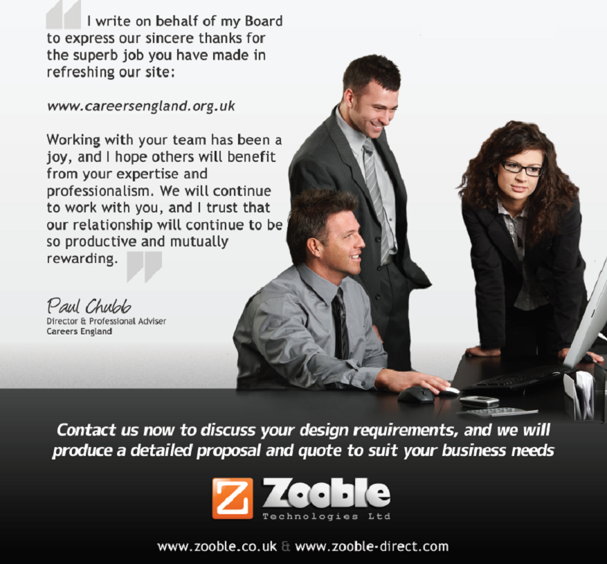 Contact Zooble Technologies - Barnsley Website Design & Hosting Specialists