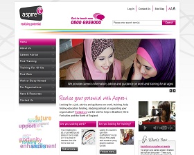 Aspire-i: Website Graphic Design - Corporate Site