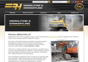 Ron Hull Demolition Website Design