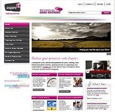 Aspire-i - Bradford (West Yorkshire) Website Graphic Design Updated