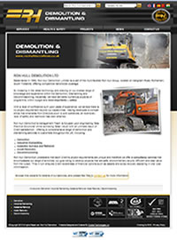 Ron Hull Demolition Dismantling Website Design