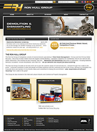 Zooble's Web Design For Ron Hull Group Portal - Rotherham, South Yorkshire