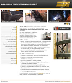 Birkhull Engineering - Rotherham  Website Design
