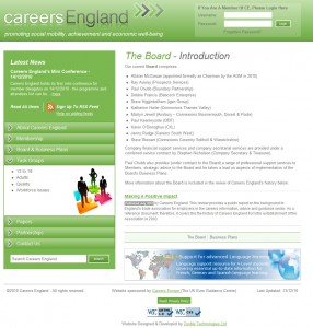 Careers England Website Design