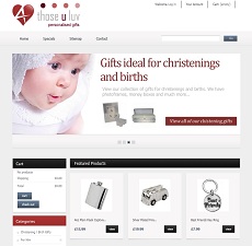 Mexborough website development and graphic design - personalised giftware site